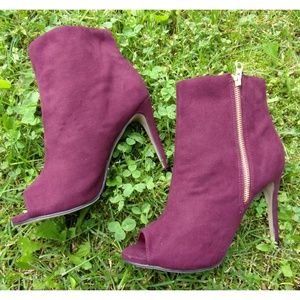 NWOB Express Peep Toe Heeled Booties